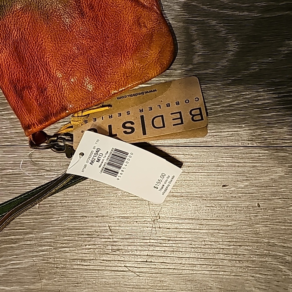 #BedStu Cadence Monarch Tie Dye Cross Body Leather Bag!! Nwts!! - Picture 5 of 13